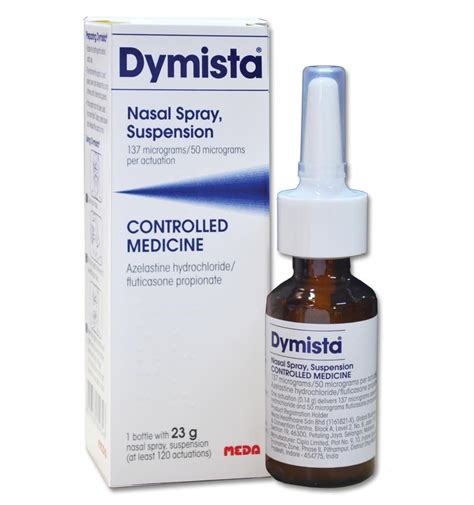 dymista spray nazal|Dymista® azelastine hydrochloride / fluticasone propionate nasal。